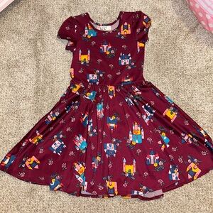 Dotdotsmile Castles Cap Sleeve Dress Size 5/6